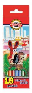 Opakowanie Kredki Krecik 18 kolorów
