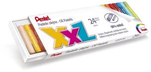 Opakowanie Kredki Pastele XXL 24 kolory PENTEL