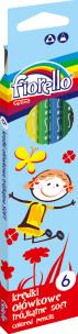 Opakowanie Kredki Super Soft 6 kolorów FIORELLO