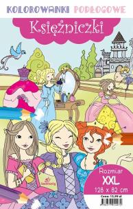 Okładka książki Księżniczki Kolorowanki podłogowe