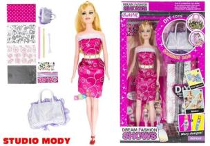 Opakowanie Lalka studio projektowania + akcesoria torebka