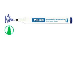 Opakowanie Markery do tablic Milan okrągłe zielone 12 sztuk