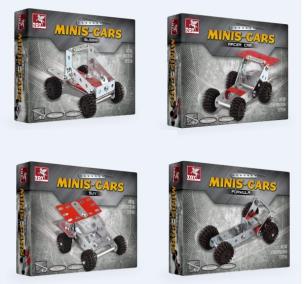 Opakowanie Metalowe konstrukcje - Samochody mix TOY KRAFT