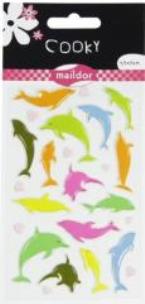 Opakowanie Naklejki 3D Delfiny MAILDOR