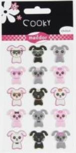 Opakowanie Naklejki 3D Pieski MAILDOR