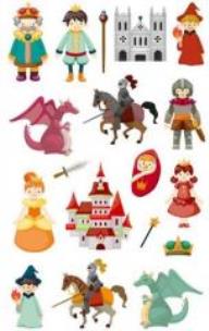 Opakowanie Naklejki 3D Rycerze MAILDOR