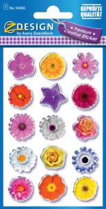 Okładka książki Naklejki błyszczące kwiat