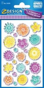 Okładka książki Naklejki błyszczące kwiaty