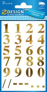 Okładka książki Naklejki odporne na pogodę- numery- złote