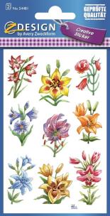 Opakowanie Naklejki z kwiatami polnymi