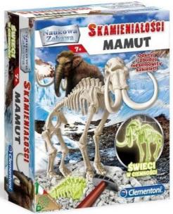 Okładka książki Naukowa zabawa. Skamieniałości. Mamut fluoresc
