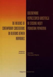Opakowanie Oddziaływanie współczesnych konstytucji na stosunek między podmiotami prawnymi