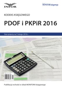 Opakowanie PDOF  i  PKPiR  2016