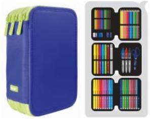 Opakowanie Piórnik 3 poz. z wyprawką Flash 5 zielony MILAN