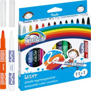 Opakowanie Pisaki Laser wymazywalne 11 kolorów +1 FIORELLO
