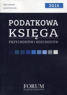 Okładka książki Podatkowa księga przychodów rozchodów 2016