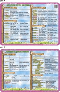 Okładka książki Podkładka edukacyjna  Pisownia wyrazów z ch, h, rz, ż, ó, u,