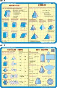 Okładka książki Podkładka edukacyjna. Wielościany foremne, bryły obrotowe, g