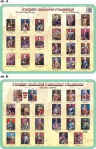 Okładka książki Podkładka edukacyjna  Dynastia Piastów, Jagiellonów, Królowi