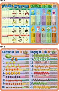 Okładka książki Podkładka edukacyjna  Działania arytmetyczne, tabliczka mnoż