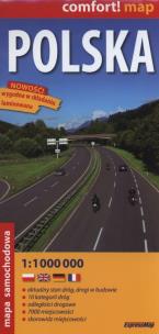 Opakowanie Polska mapa samochodowa 2016 1:1 000 000
