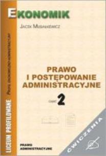 Okładka książki Prawo i postępowanie administ cz 2 ćw EKONOMIK