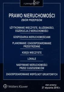 Okładka książki Prawo nieruchomości Zbiór przepisów