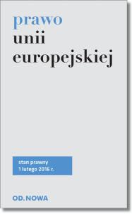 Okładka książki Prawo unii europejskiej