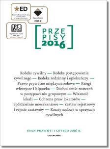 Okładka książki Przepisy 2016. Zbiór cywilny