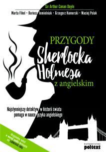 Okładka książki Przygody Sherlocka Holmesa z angielskim