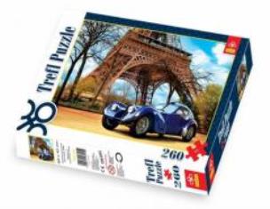 Opakowanie Puzzle 260 Stylowy samochód k. wieży Eiffla TREFL