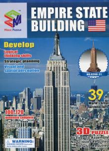 Opakowanie Puzzle 3D Budowle Empire state Tower Bridge 41