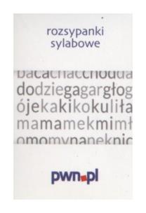 Opakowanie Rozsypanki wyrazowe Dysleksja