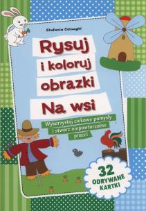 Okładka książki Rysuj i koloruj obrazki Na wsi