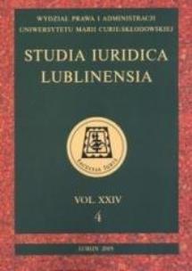 Okładka książki Studia Iuridica Lublinensia T.24. 4/2015