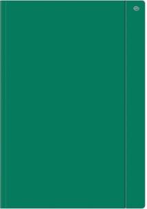 Opakowanie Teczka z gumką A4+ jednokolorowa zielona (10szt)