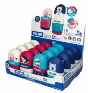 Opakowanie Temperówko-Gumka Capsule Anchor Club (16szt) MILAN