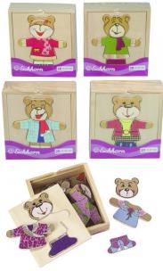 Okładka książki Układanka miś w pudełku, 4 rodzaje