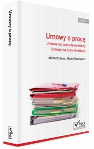 Okładka książki Umowy o pracę Umowy na czas nieokreślony Umowy na czas określony