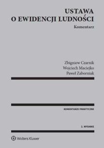 Okładka książki Ustawa o ewidencji ludności Komentarz