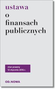 Okładka książki Ustawa o finansach publicznych