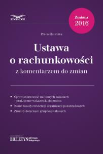 Okładka książki Ustawa o rachunkowości z komentarzem do zmian