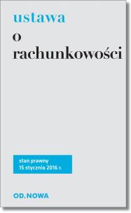 Okładka książki Ustawa o rachunkowości