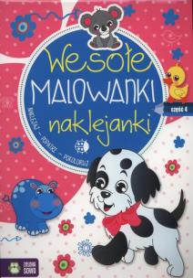 Okładka książki Wesołe malowanki naklejanki Część 4