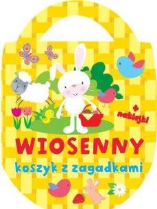 Okładka książki Wiosenny koszyk z zagadkami + naklejki