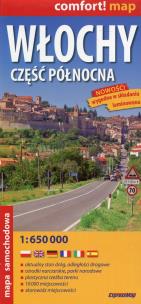 Opakowanie Włochy Część północna mapa samochodowa 1:650 000
