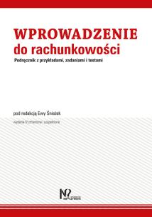Okładka książki Wprowadzenie do rachunkowości