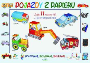 Okładka książki Wycinam składam sklejam Pojazdy z papieru