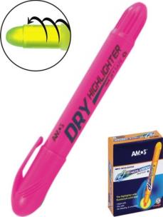 Opakowanie Zakreślacz w sztyfcie HLD12 Różowy 12 sztuk