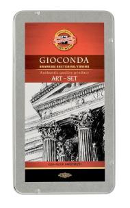 Opakowanie Zestaw artystyczny mały Gioconda ołówki w metalowej kasecie